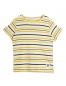 Preview: MINI RODINI T-Shirt Rib Streifen - gelb